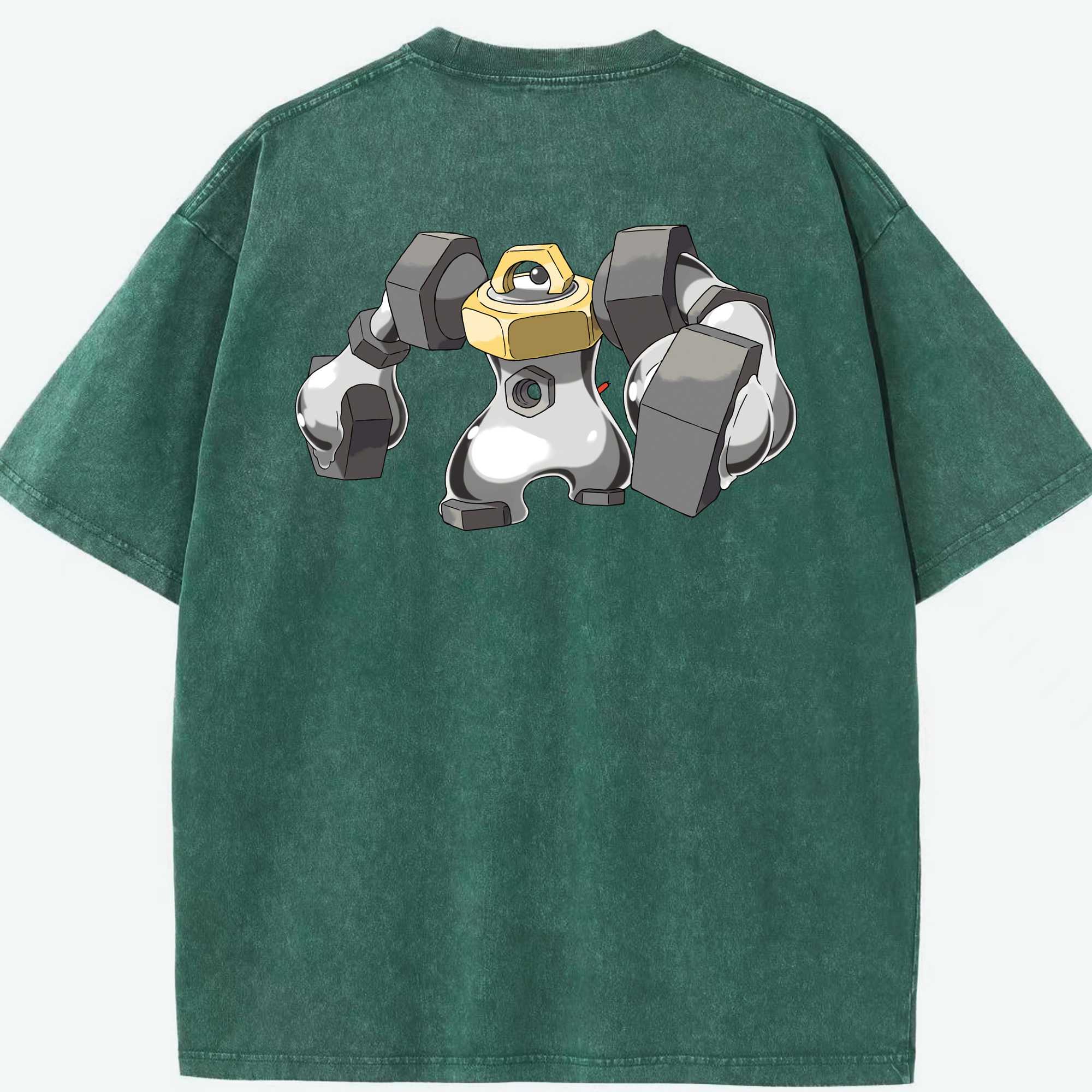 （画像用） ポケットモンスター Pokémon 綿100% ヴィンテージ風 半袖Tシャツ（背面プリント）